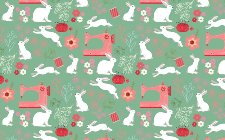 Poppie Cotton Poppie’s Patchwork Club Beatrix Mint