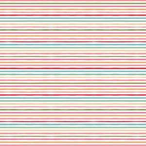 Poppie Cotton Poppie's Patchwork Club Cotton Tail Multi Coloured Stripe