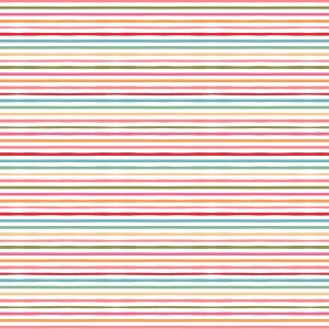 Poppie Cotton Poppie's Patchwork Club Cotton Tail Multi Coloured Stripe