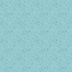 Poppie Cotton Poppie's Patchwork Club Floral Tonal Print in Summer Blue