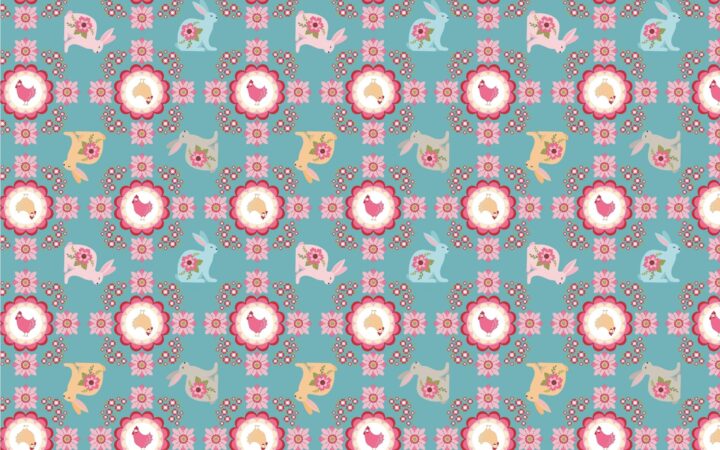 Poppie Cotton Poppie’s Patchwork Club Flopsy & Mopsy Blue