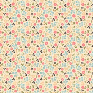 Poppie Cotton Poppie's Patchwork Club Jemima floral print on warm cream