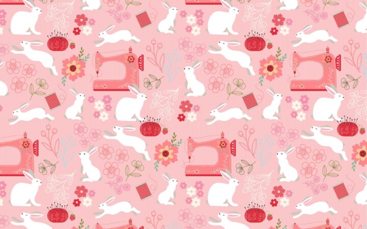 Poppie Cotton Poppie’s Patchwork Club Beatrix Pink