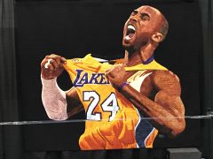 A portrait quilt featuring the great Kobe Bryant.