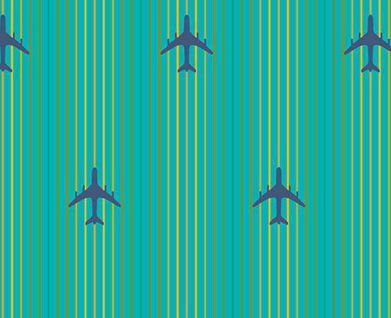 Alison Glass Postmark Air Mail Teal