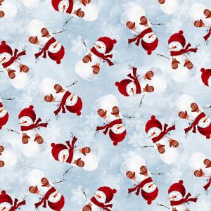3 Wishes Fabric A Christmas to Remember Snowmen