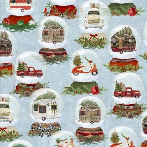 3 Wishes Fabric A Christmas to Remember Snowglobes
