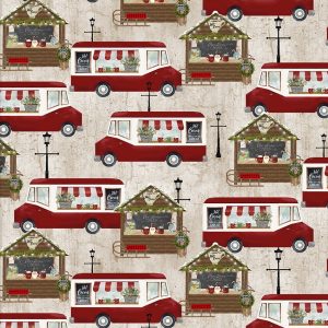3 Wishes Fabric A Christmas to Remember Trucks