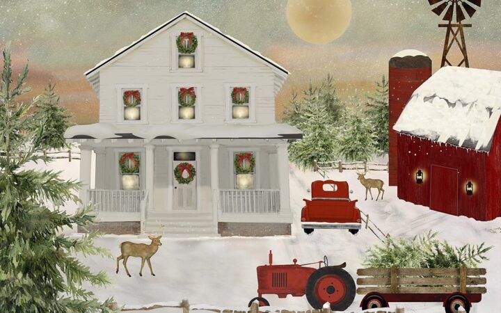 3 Wishes A Christmas to Remember Quilt Panel