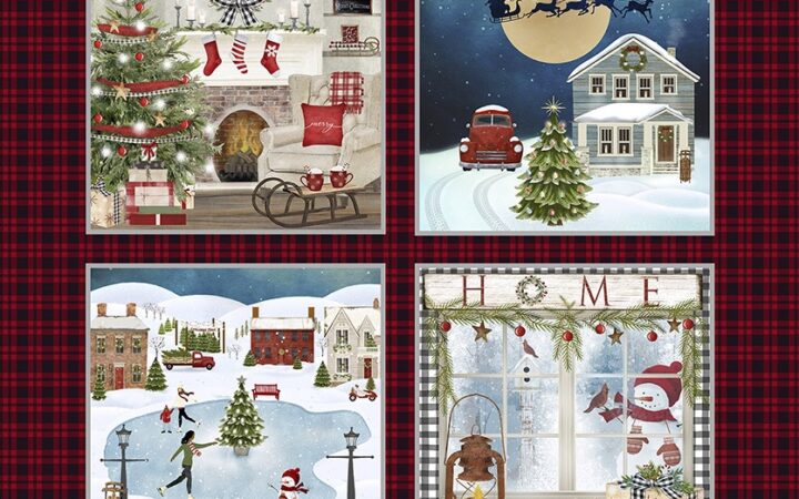 3 Wishes A Christmas to Remember Village Panel