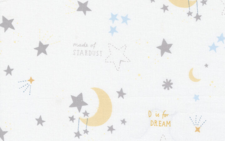 Moda D is for Dream Stardust White