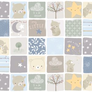 Moda Fabrics D is for Dream Multi Colour Patches