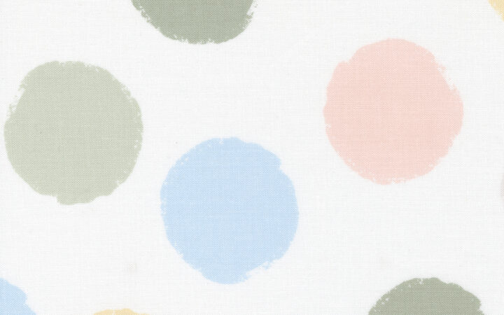Moda D is for Dream Polka Dot White