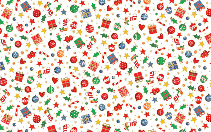 Makower Santa’s Christmas Mini Scatter White