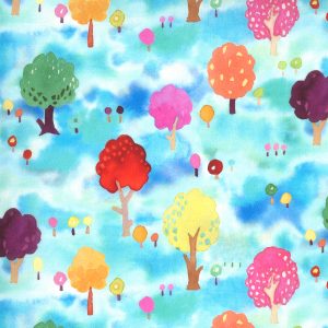 Moda Fanciful Forest Turquoise
