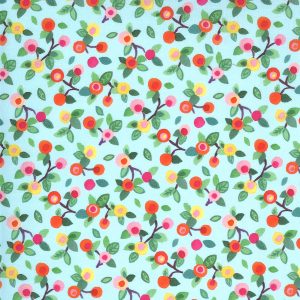 Moda Fanciful Forest Blossom Leaf Aqua