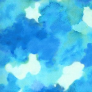 Moda Fanciful Forest Clouds Turquoise