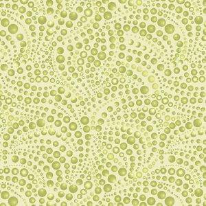 Benartex Fabrics Catitude Beaded Swirl in Light Green