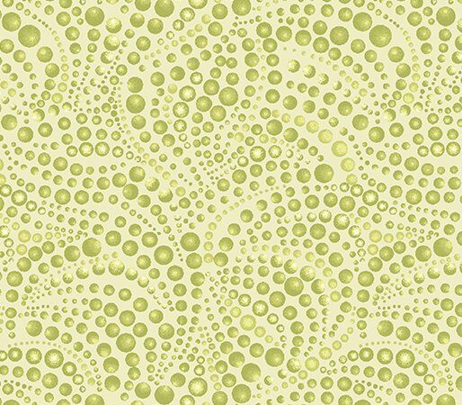Benartex Cat-I-Tude Singing the Blues Beaded Swirl Light Green