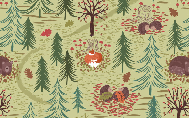 Lewis & Irene A Winter Nap Green