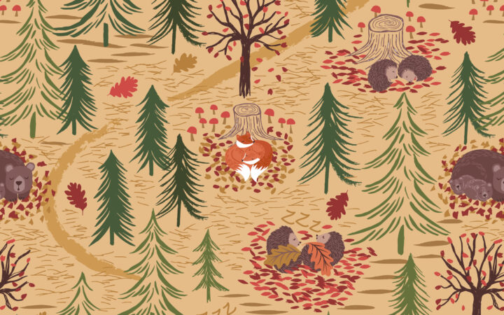 Lewis & Irene A Winter Nap Dark Honey