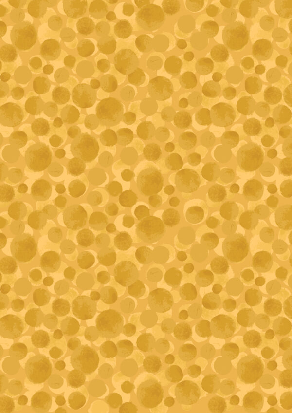 Lewis & Irene Fabrics Bumbleberries Sunshine Yellow