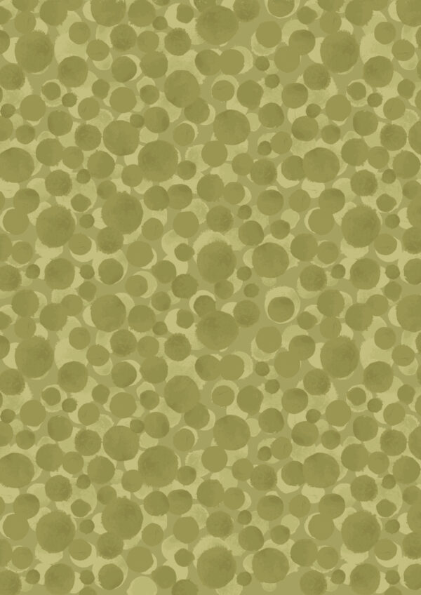 Lewis & Irene Fabrics Bumbleberries Stem Green