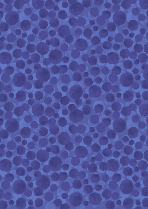 Lewis & Irene Fabrics Bumbleberries Rainbow Blue