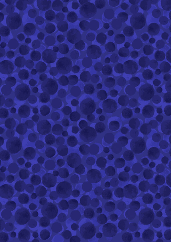 Lewis & Irene Fabrics Bumbleberries Strong Blue