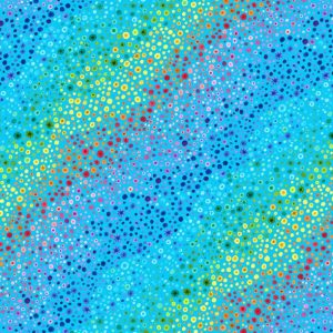 Wilmington Fabrics Bubble Up Rainbow Blender Blue