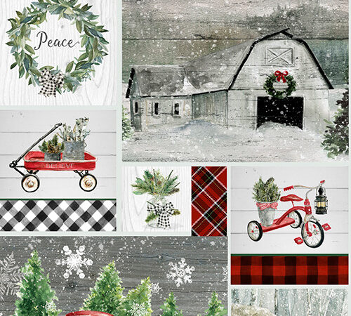 3 Wishes Farmhouse Christmas Patch