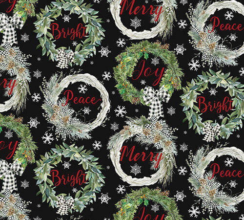 3 Wishes Farmhouse Christmas Wreath