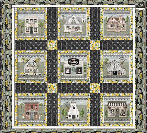 3 Wishes White Cottage Farm Free Village Quilt Pattern