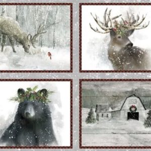 3 Wishes Fabric Dreaming of a Farmhouse Christmas Panel