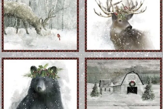 3 Wishes Farmhouse Christmas Panel