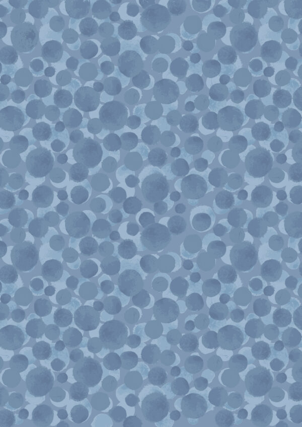 Lewis & Irene Fabrics Bumbleberries Coastal Blue