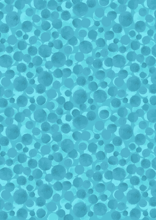 Lewis & Irene Fabrics Bumbleberries Tikehau Turquoise