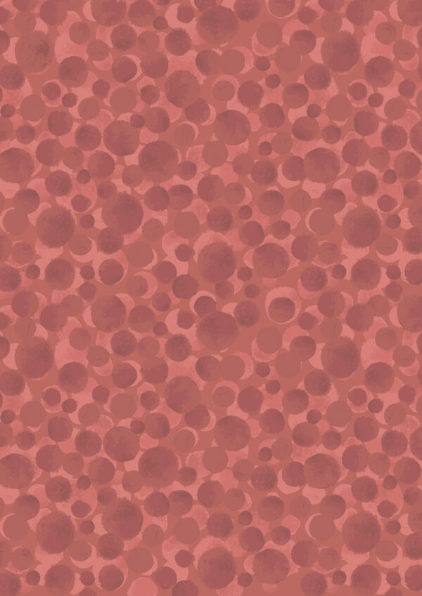 Lewis & Irene Fabrics Bumbleberries Dark Terracotta
