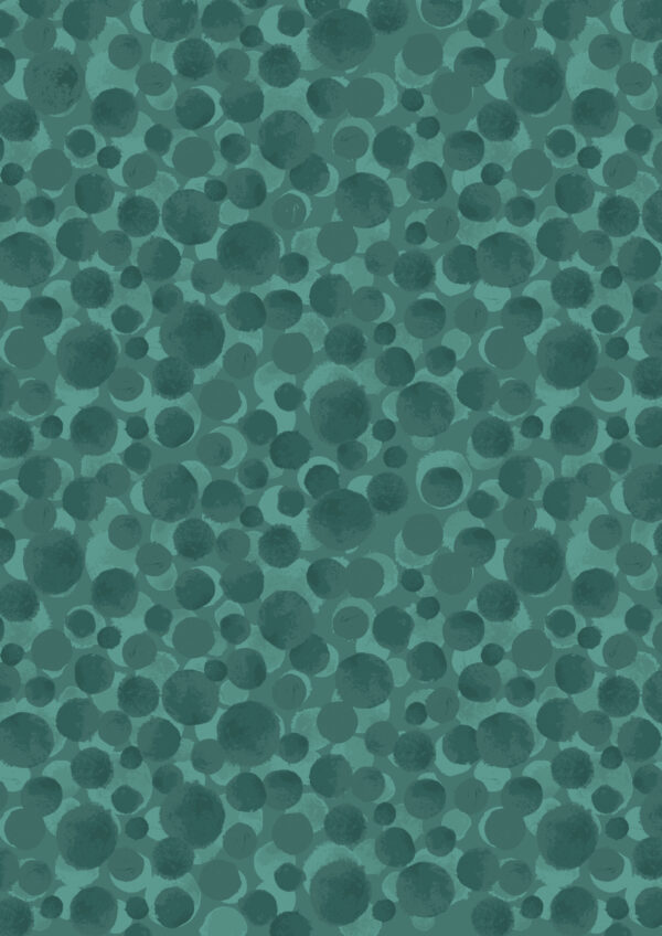 Lewis & Irene Fabrics Bumbleberries Glass Teal