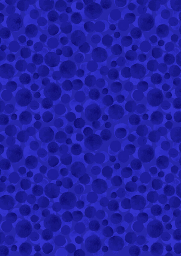 Lewis & Irene Fabrics Bumbleberries Brilliant Blue