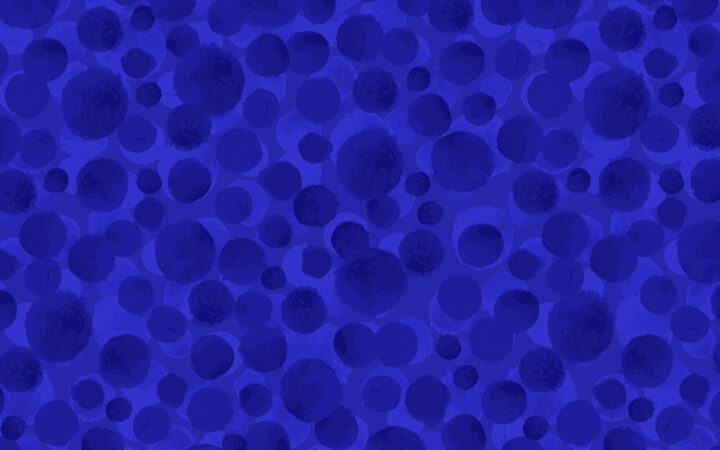 Lewis & Irene Bumbleberries Brilliant Blue