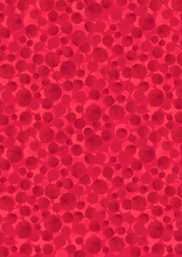 Lewis & Irene Fabrics Bumbleberries Blood Orange