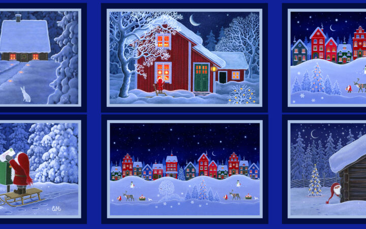 Lewis & Irene Tomtens Village Placemat Panel