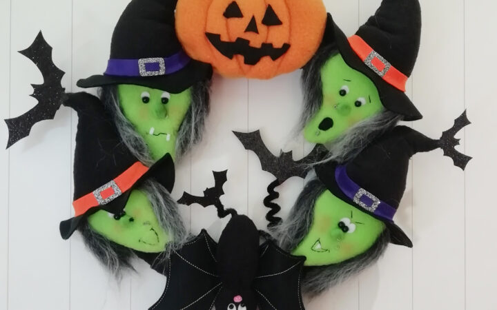Endless Thread Heads Up Witches Wreath Pattern