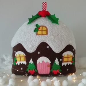 Endless Thread Christmas Pudding Cushion Pattern