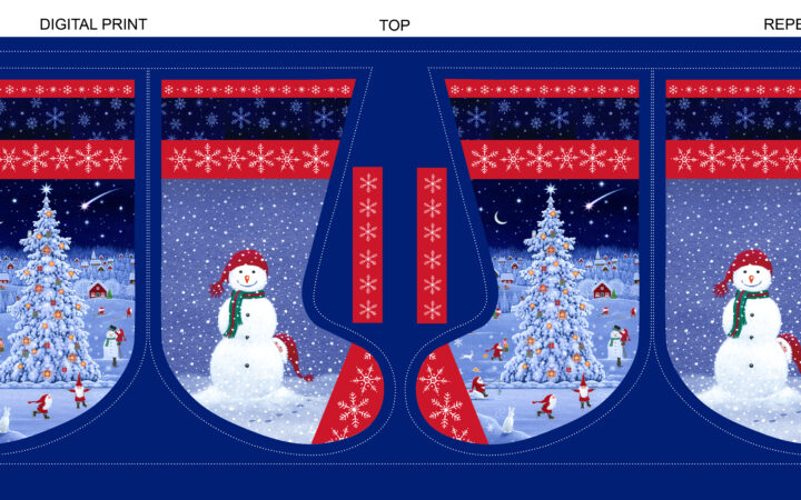 Lewis & Irene Tomtens Forest Friends Christmas Stocking Panel