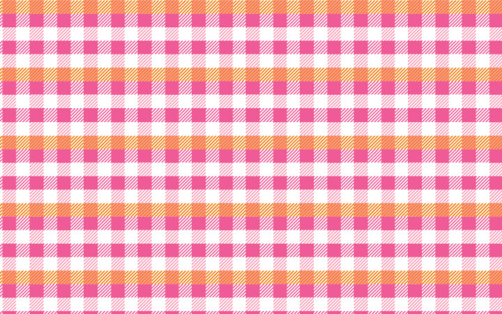 Poppie Cotton Kitty Loves Candy Pink Plaid