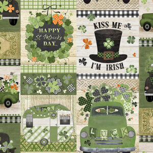 3 Wishes Fabric Shamrockin' Patch Design