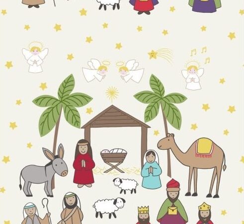 Lewis & Irene A Little Christmas Star Cream Nativity