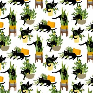Dear Stella Fabrics A Tall Yarn Just Purrlanted
